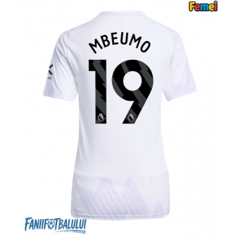 Manchester United Bryan Mbeumo #19 Tricou Fotbal Replică 2025-26 Femei Deplasare